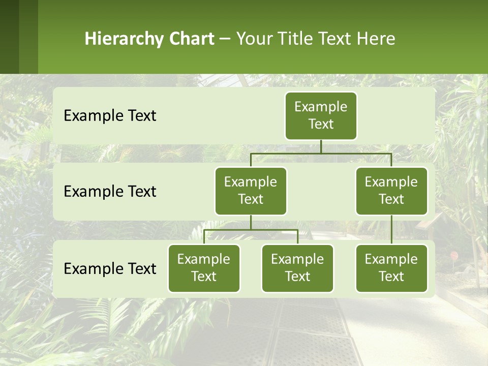 Palm Trees In The Greenhouse PowerPoint Template
