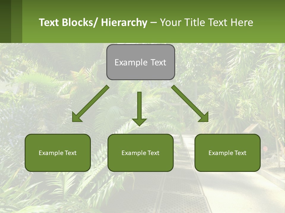 Palm Trees In The Greenhouse PowerPoint Template