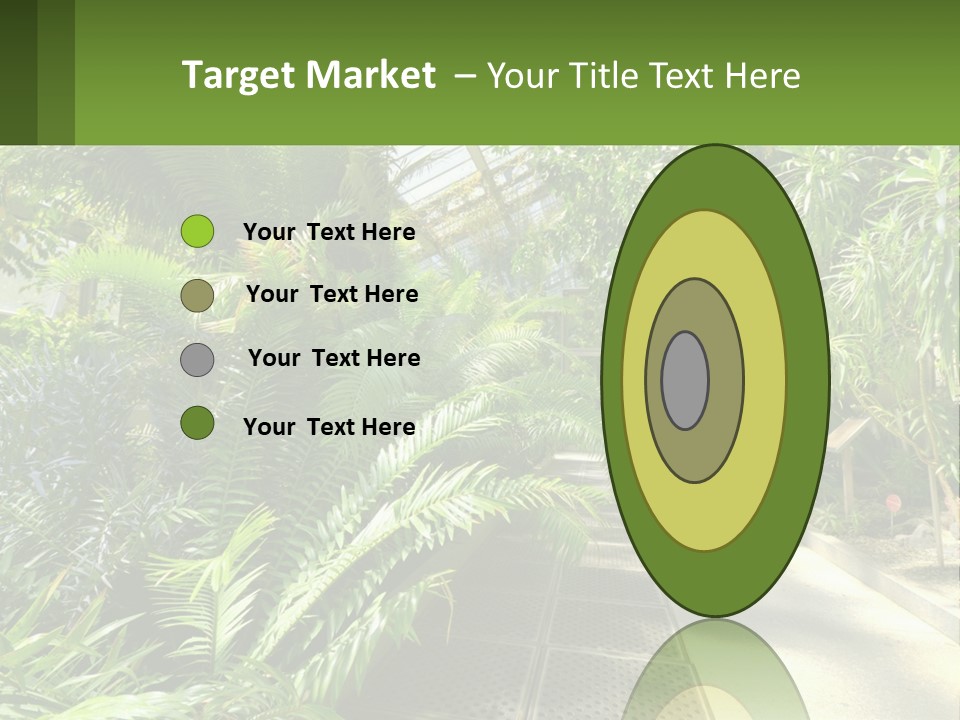 Palm Trees In The Greenhouse PowerPoint Template