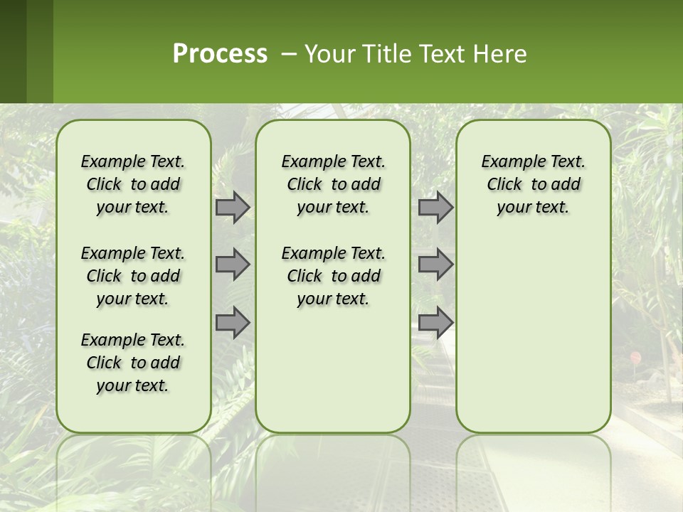 Palm Trees In The Greenhouse PowerPoint Template