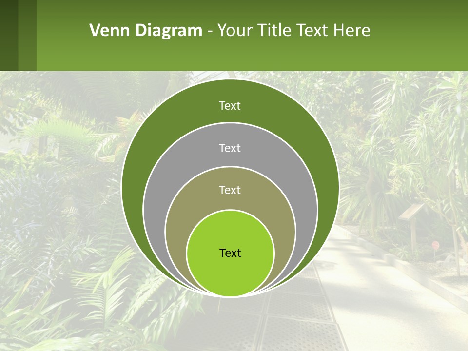 Palm Trees In The Greenhouse PowerPoint Template