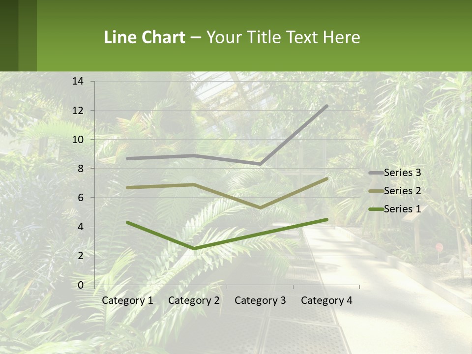 Palm Trees In The Greenhouse PowerPoint Template