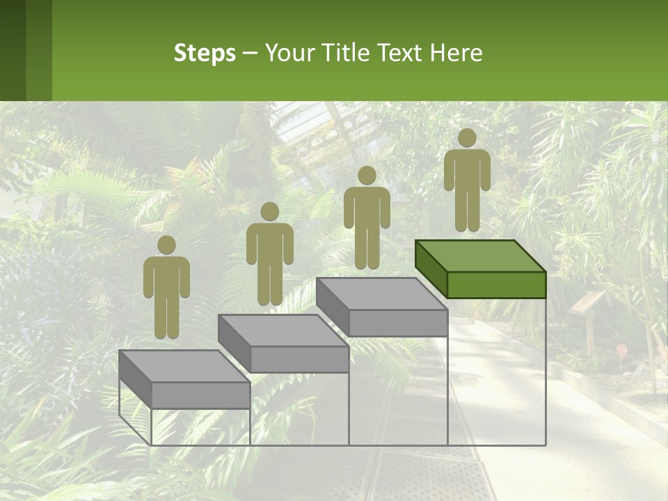 Palm Trees In The Greenhouse PowerPoint Template