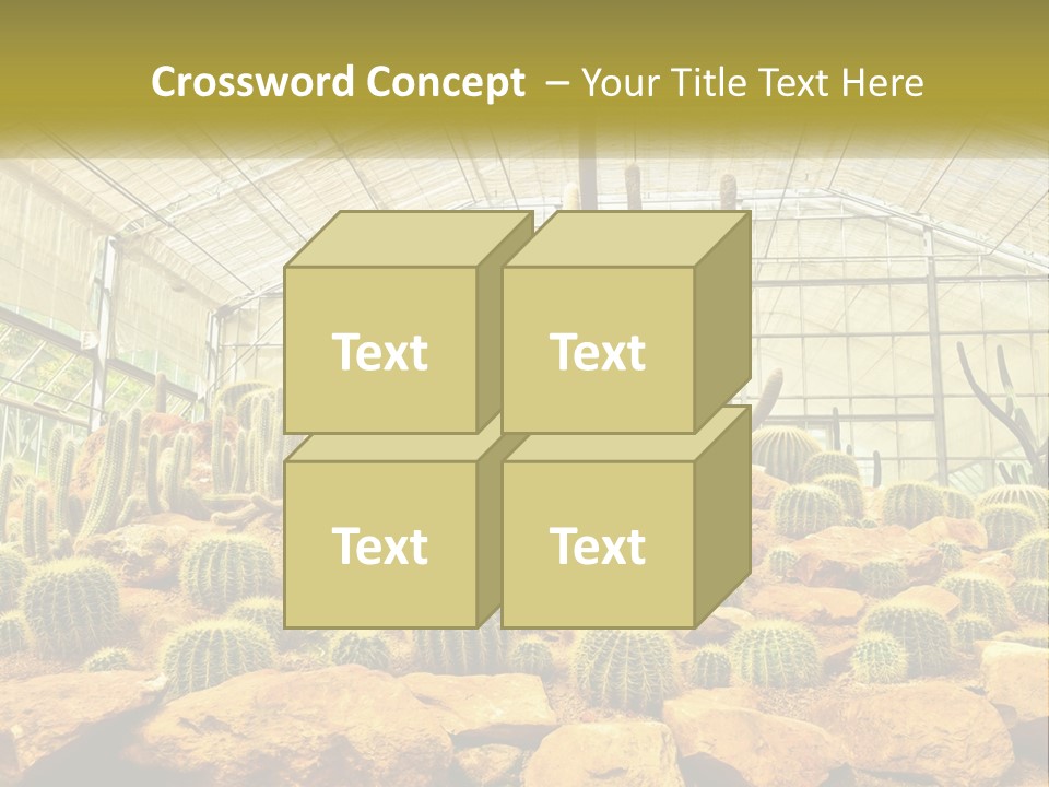 Greenhouse Cacti PowerPoint Template