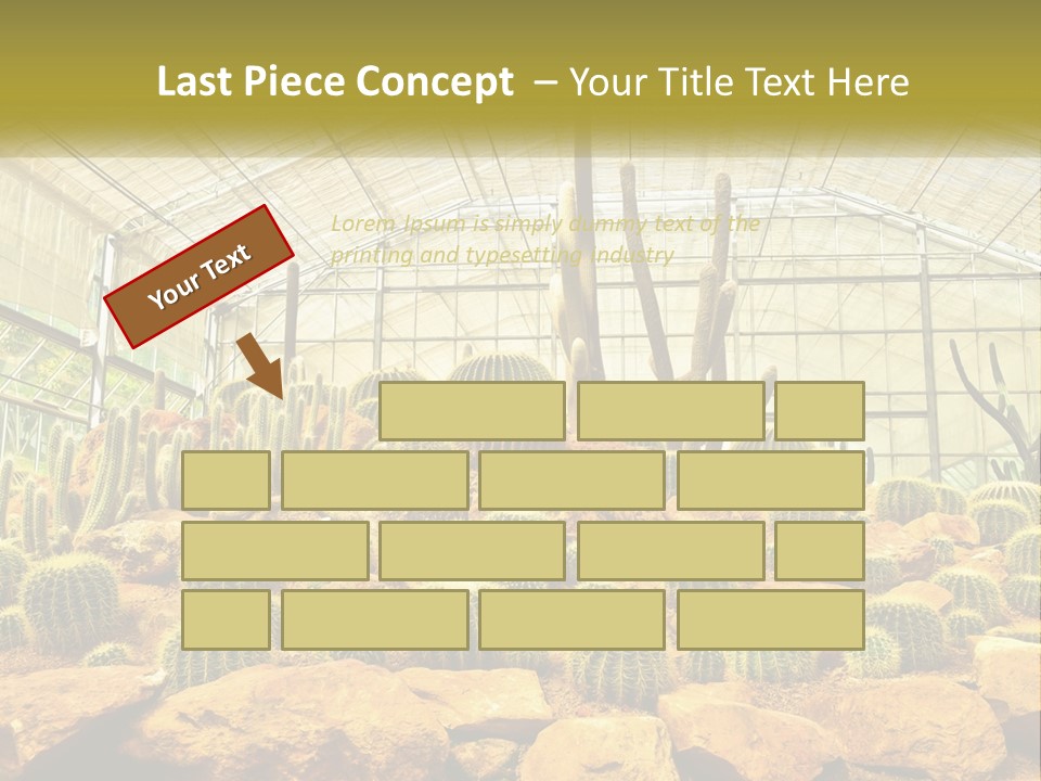 Greenhouse Cacti PowerPoint Template