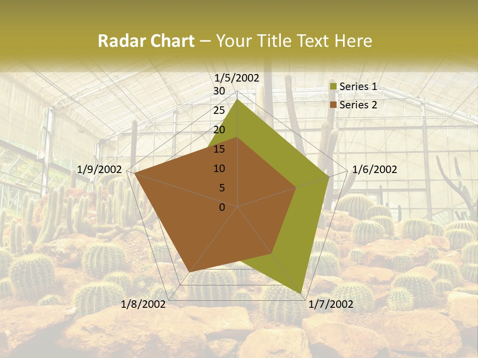 Greenhouse Cacti PowerPoint Template