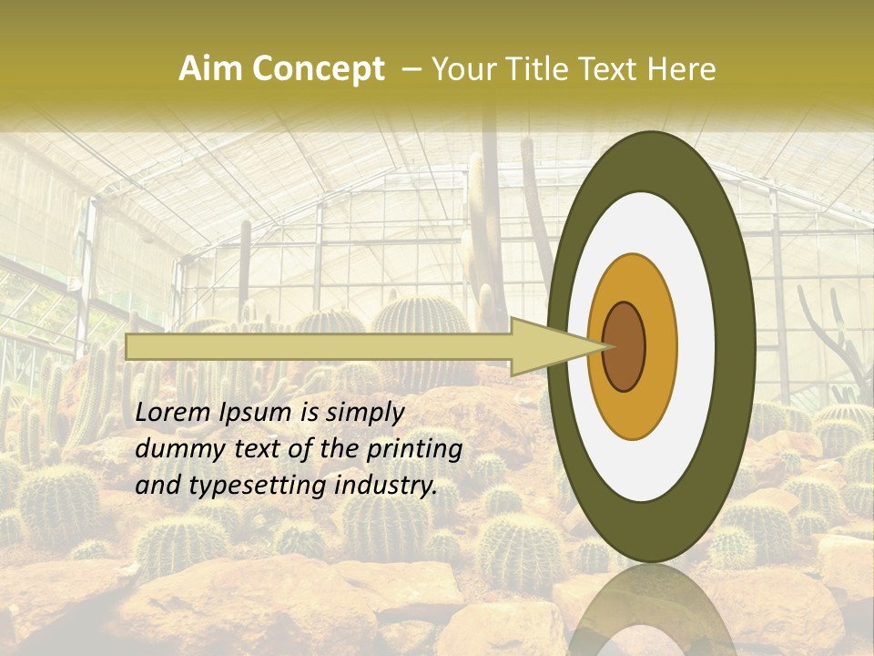Greenhouse Cacti PowerPoint Template