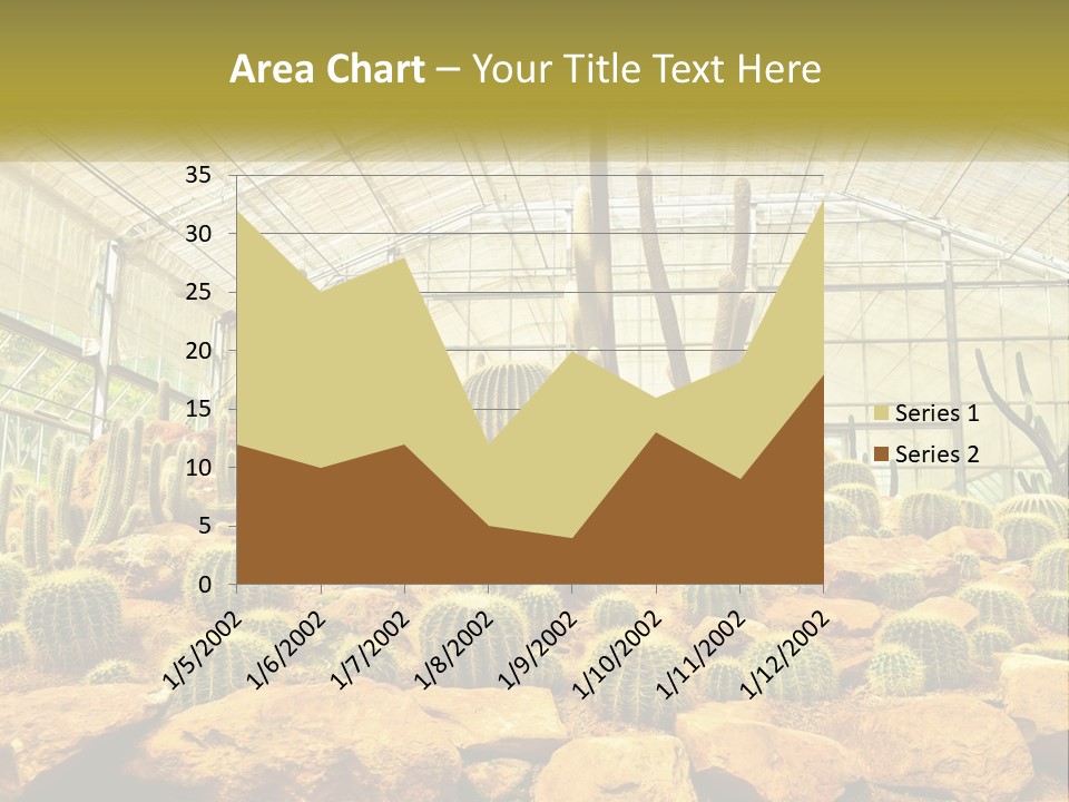 Greenhouse Cacti PowerPoint Template