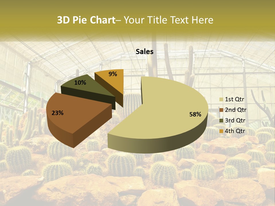 Greenhouse Cacti PowerPoint Template