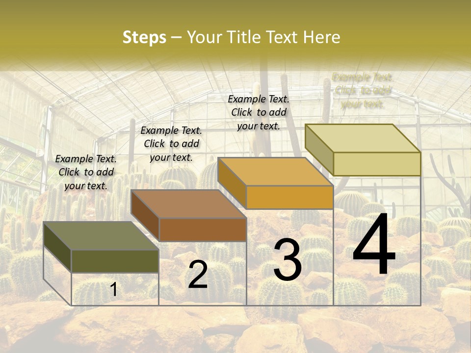 Greenhouse Cacti PowerPoint Template
