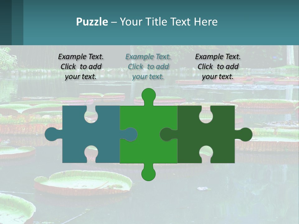 Lake In The Park PowerPoint Template