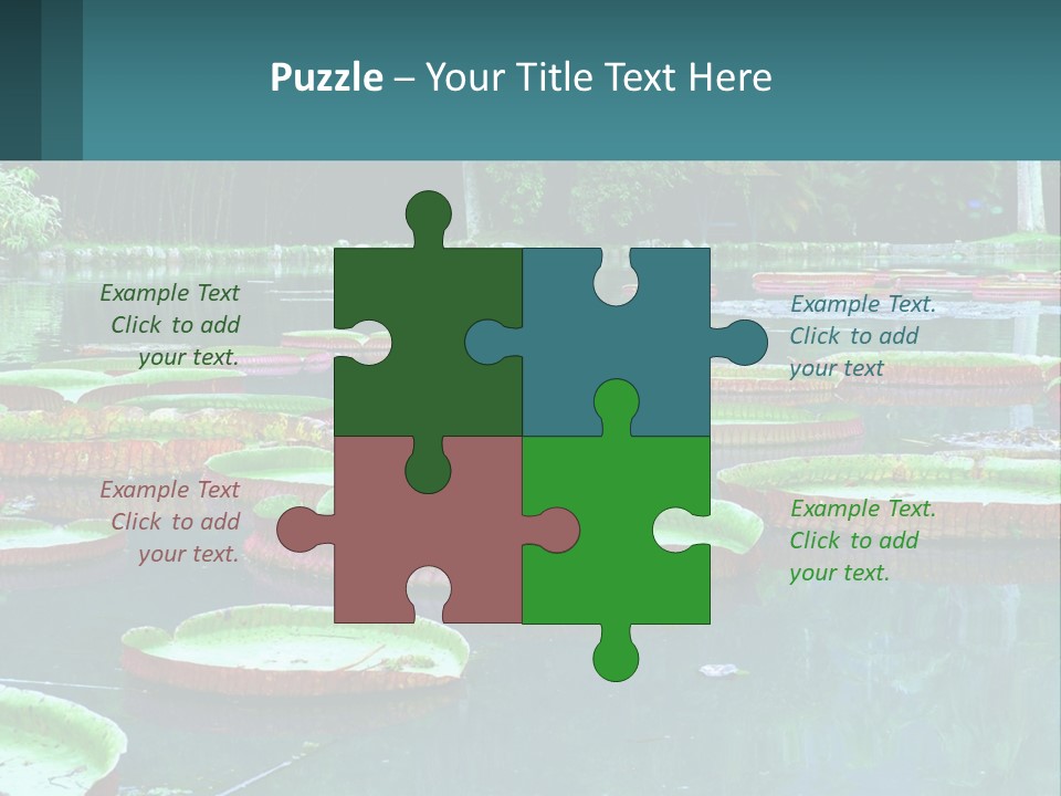 Lake In The Park PowerPoint Template