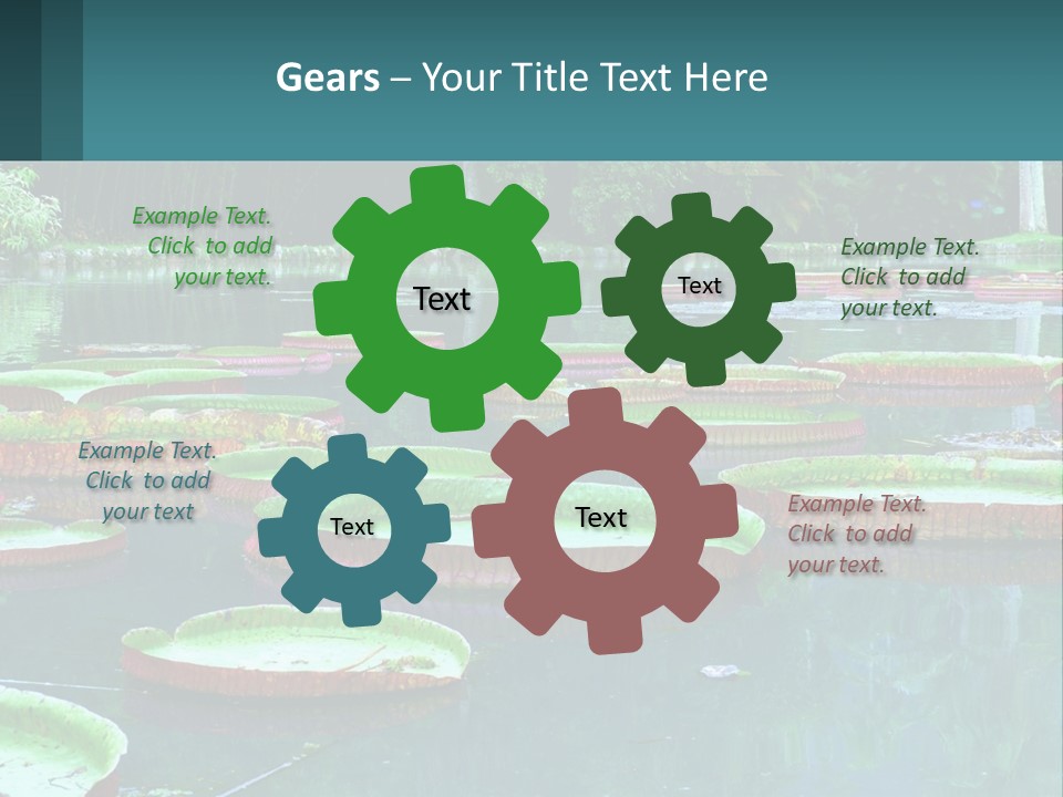 Lake In The Park PowerPoint Template