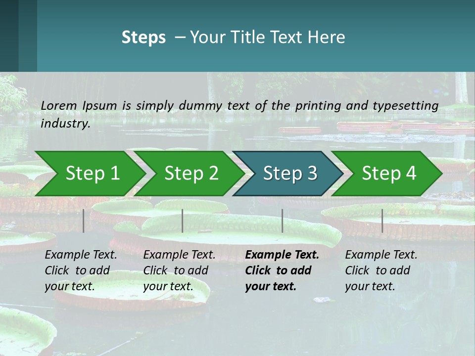 Lake In The Park PowerPoint Template