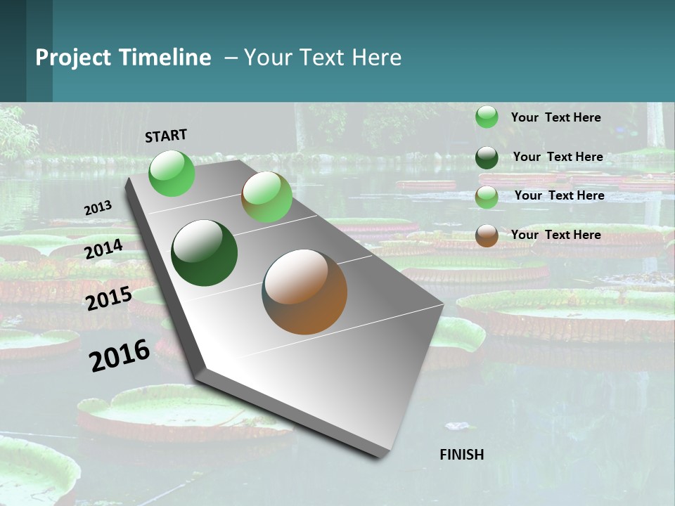 Lake In The Park PowerPoint Template