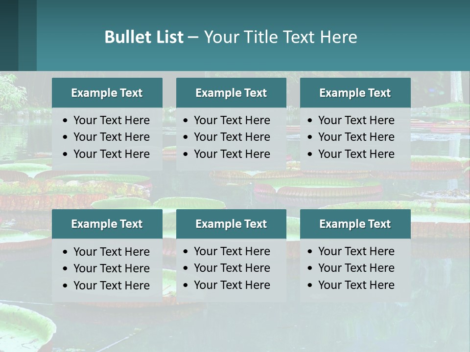 Lake In The Park PowerPoint Template