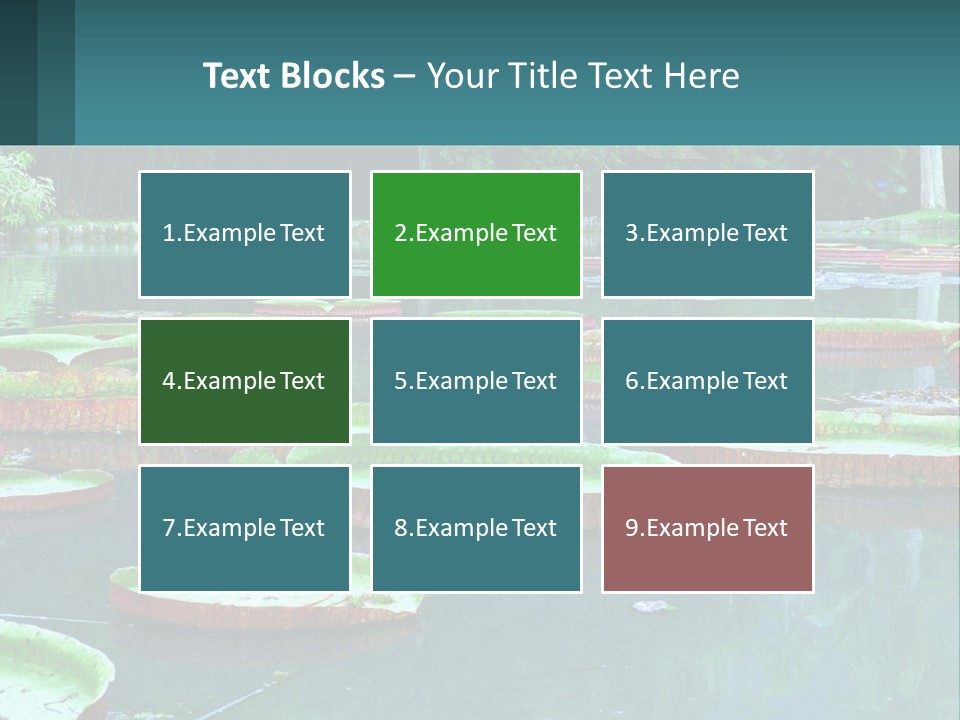 Lake In The Park PowerPoint Template