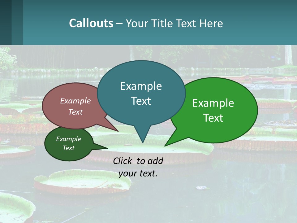 Lake In The Park PowerPoint Template