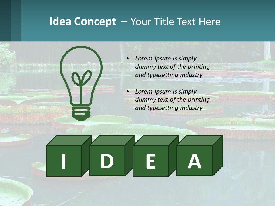 Lake In The Park PowerPoint Template