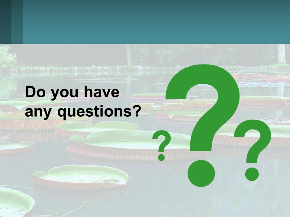 Lake In The Park PowerPoint Template