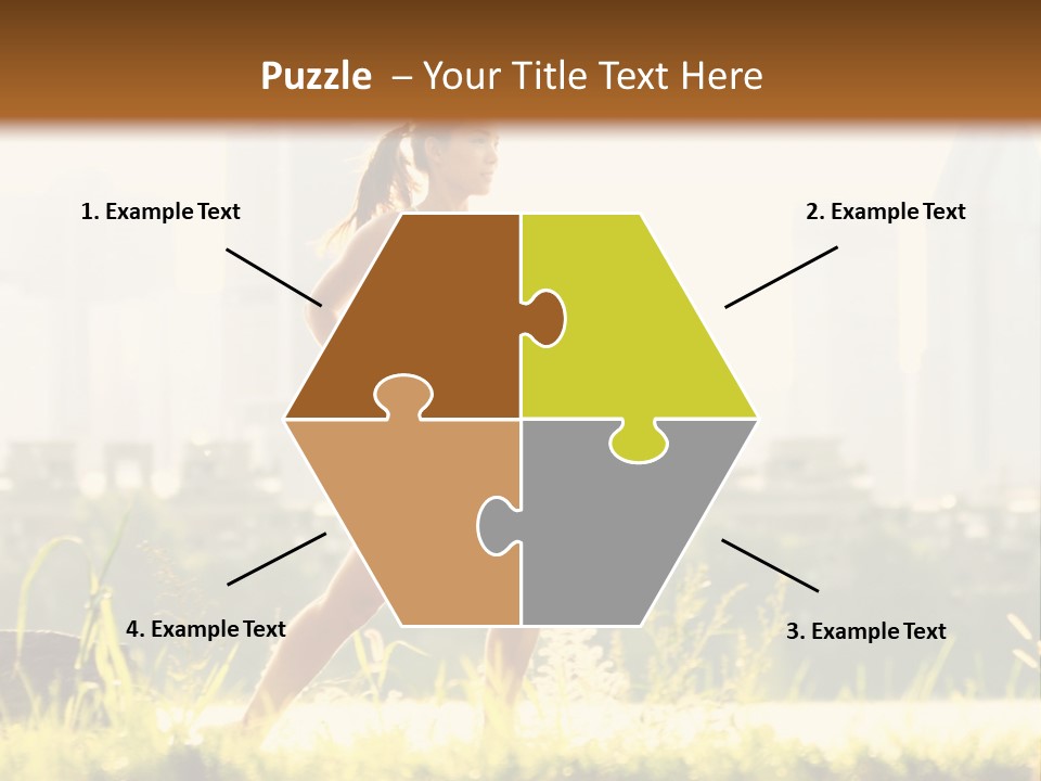 Girl Running PowerPoint Template