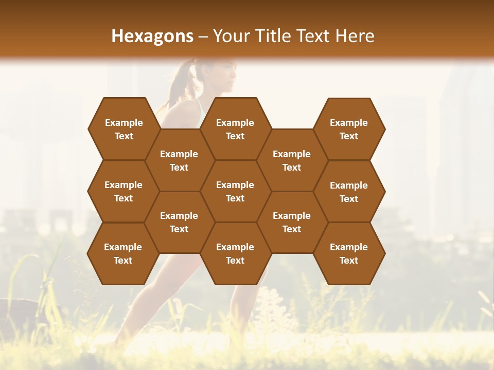 Girl Running PowerPoint Template