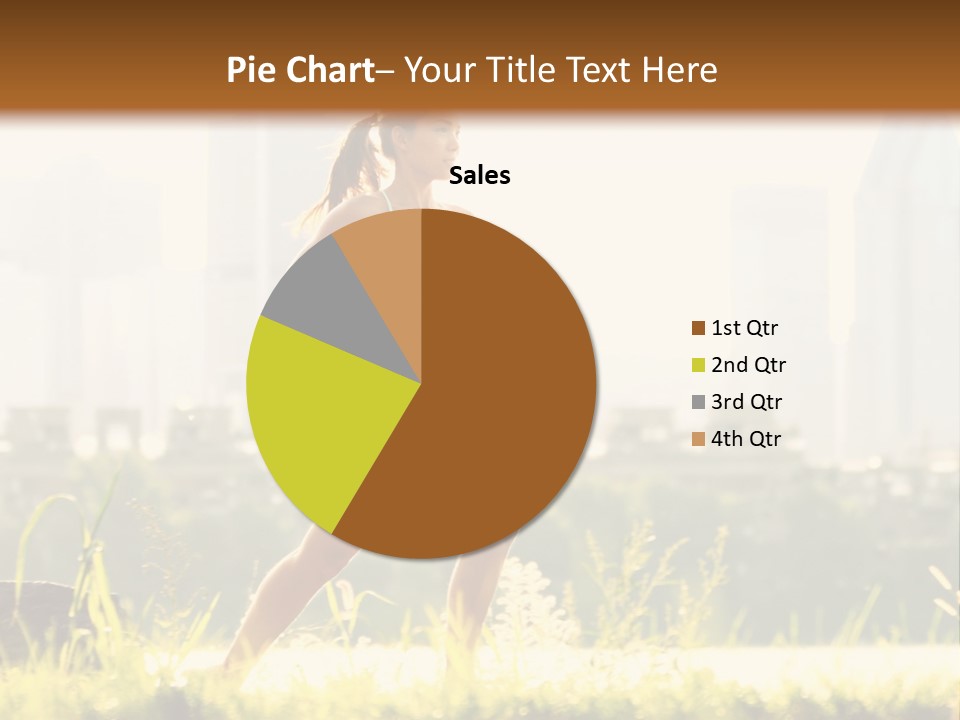 Girl Running PowerPoint Template