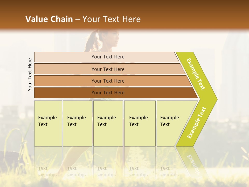 Girl Running PowerPoint Template