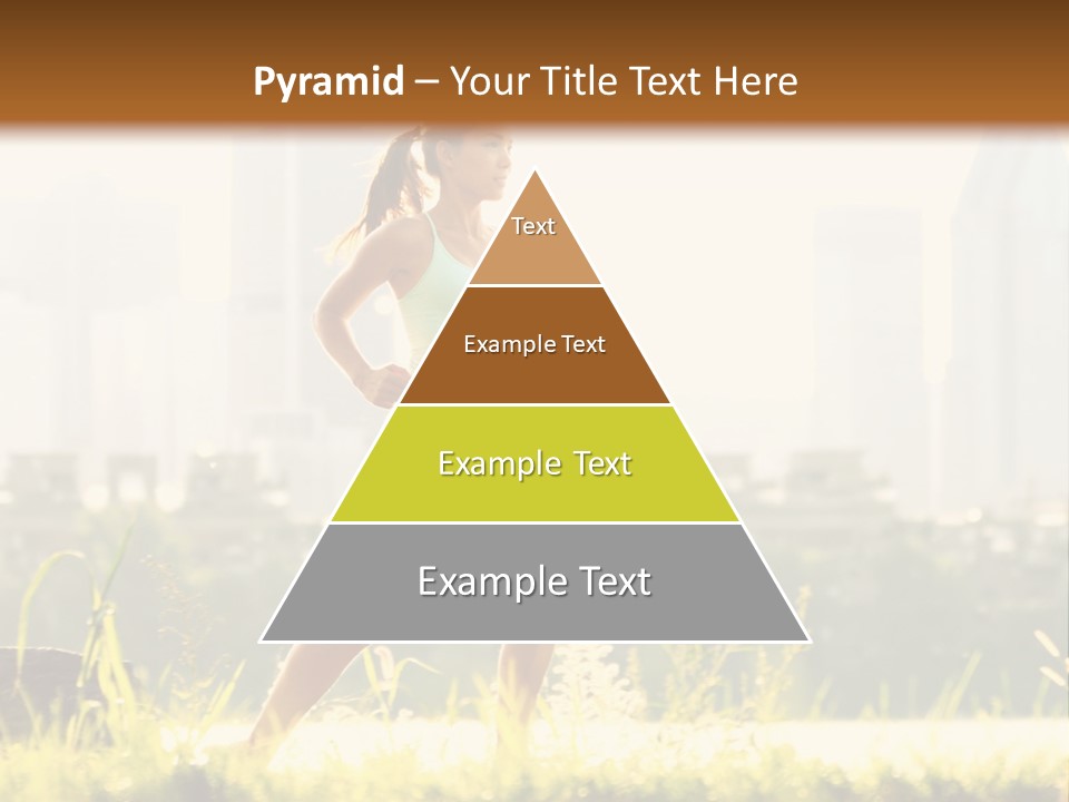 Girl Running PowerPoint Template