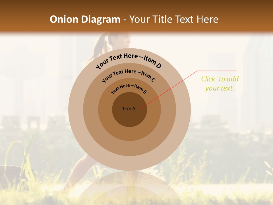 Girl Running PowerPoint Template