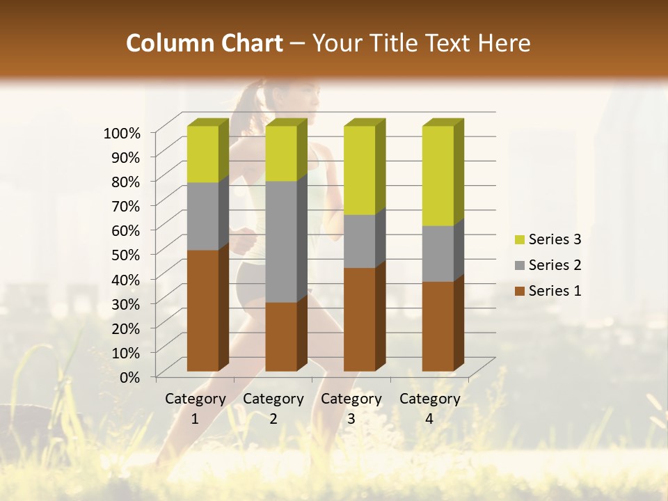 Girl Running PowerPoint Template