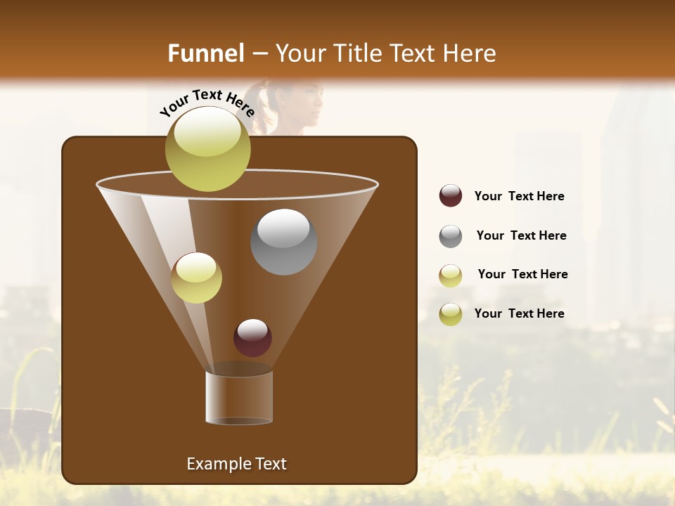 Girl Running PowerPoint Template