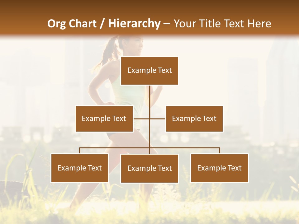 Girl Running PowerPoint Template