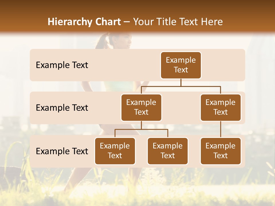 Girl Running PowerPoint Template