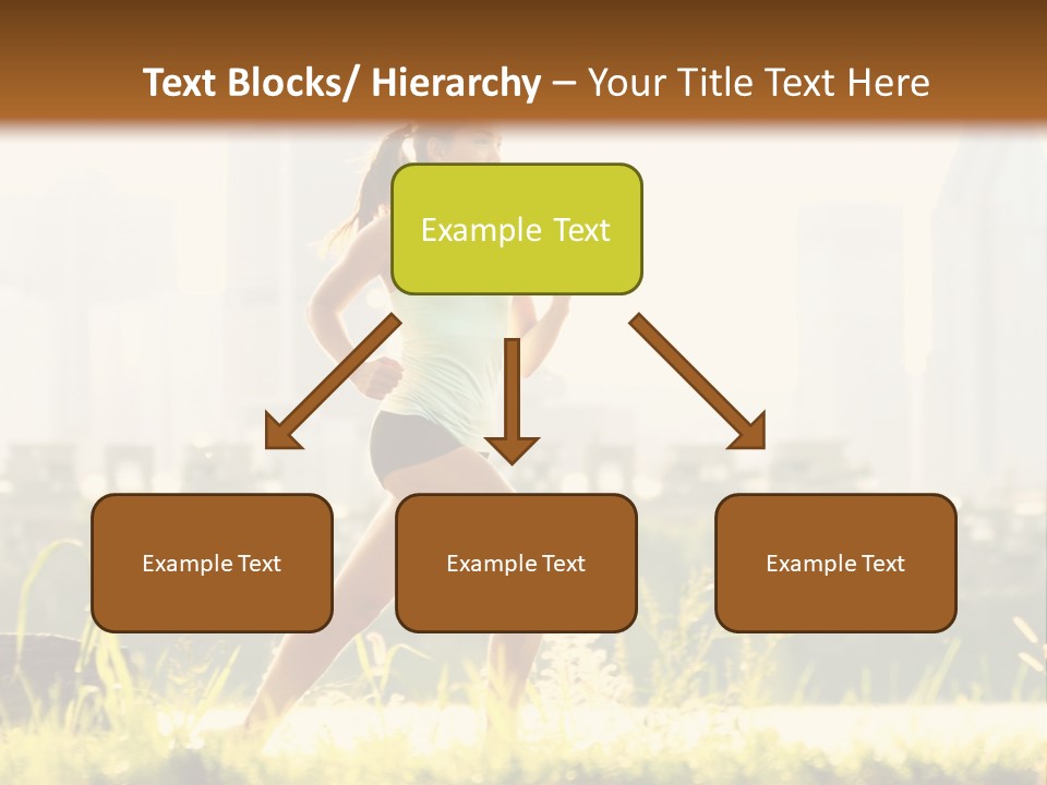 Girl Running PowerPoint Template