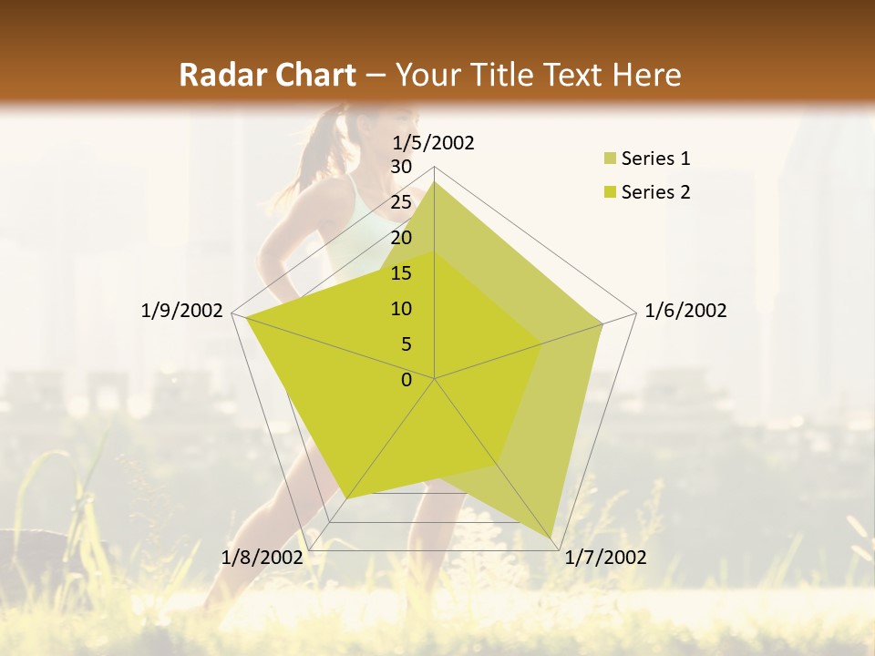 Girl Running PowerPoint Template