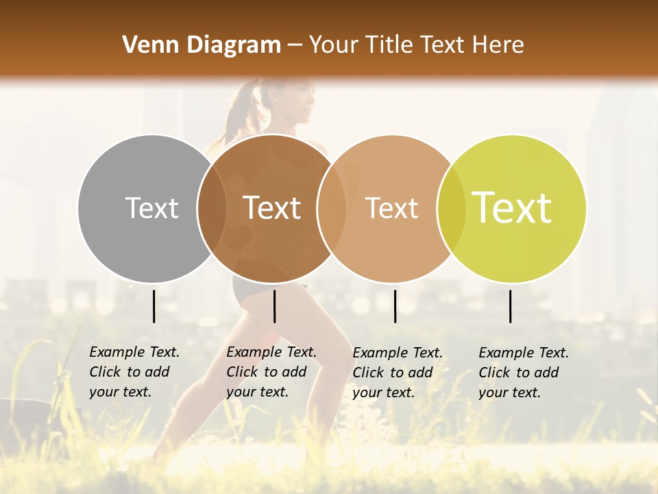 Girl Running PowerPoint Template