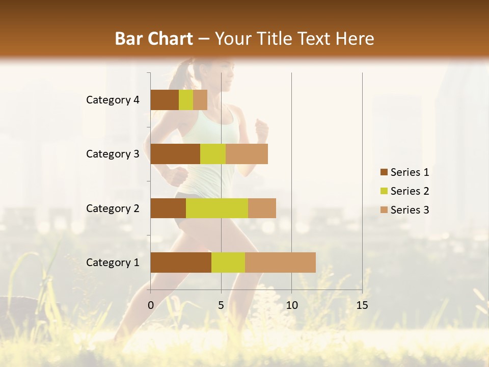 Girl Running PowerPoint Template