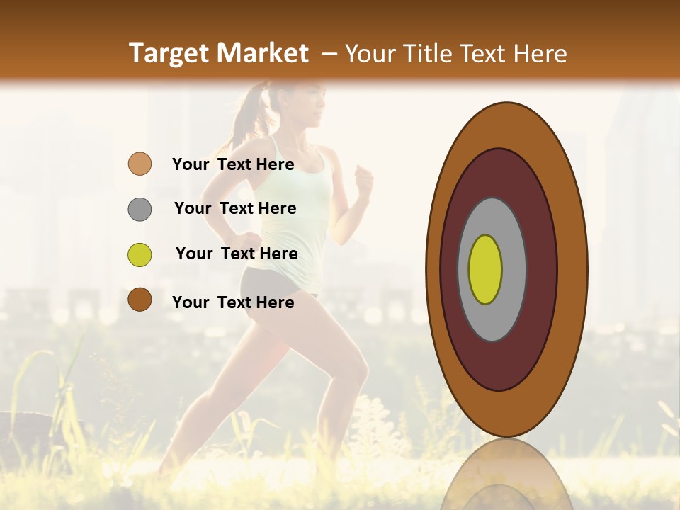 Girl Running PowerPoint Template