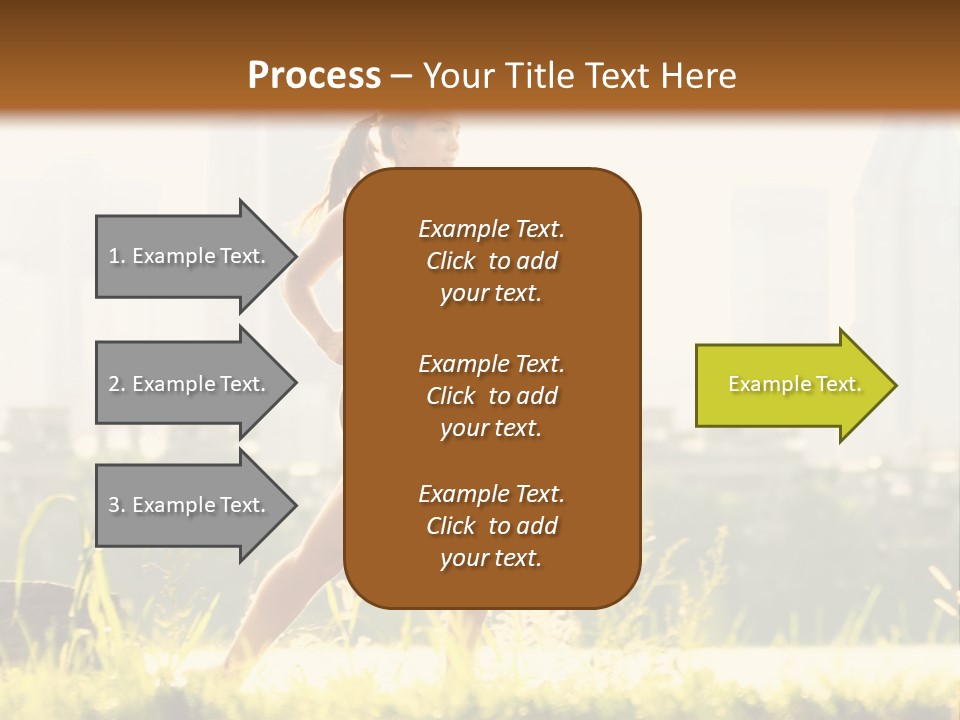 Girl Running PowerPoint Template
