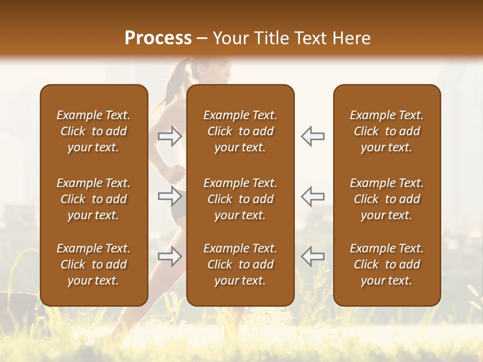 Girl Running PowerPoint Template