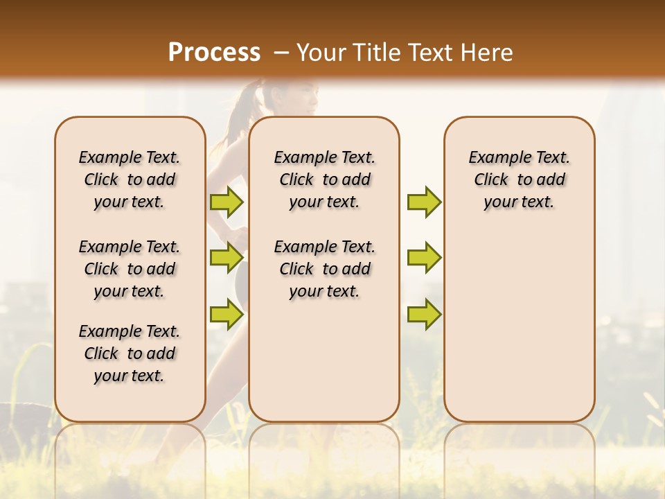Girl Running PowerPoint Template