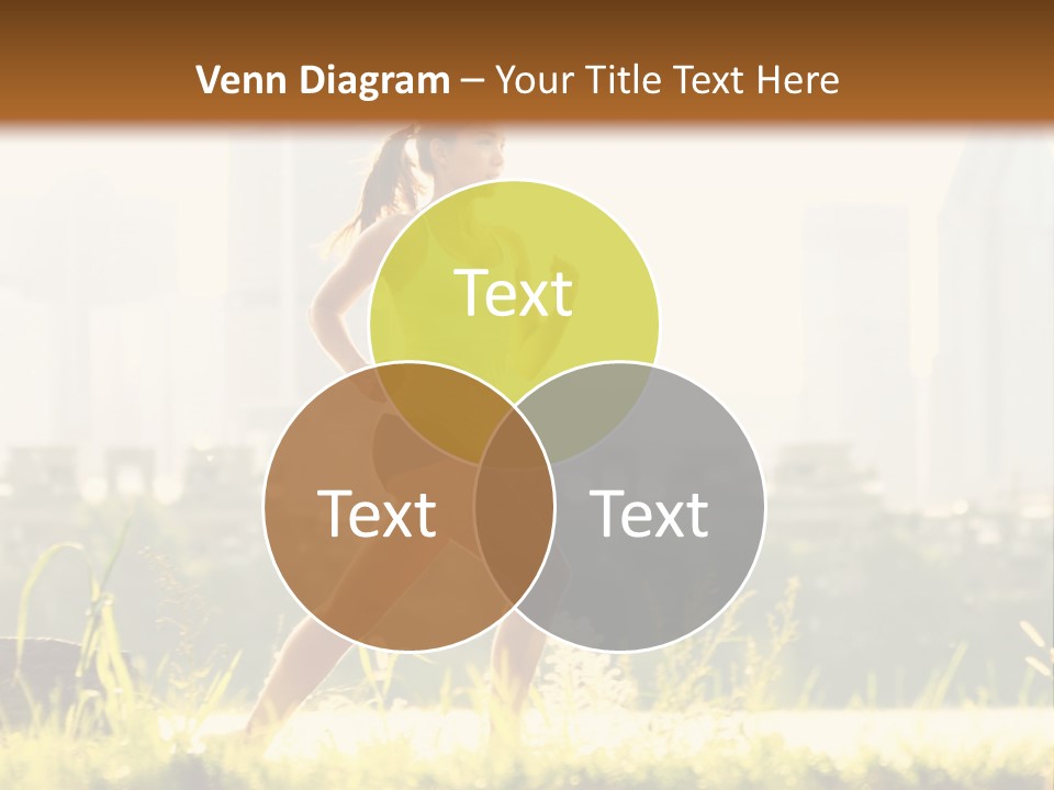 Girl Running PowerPoint Template