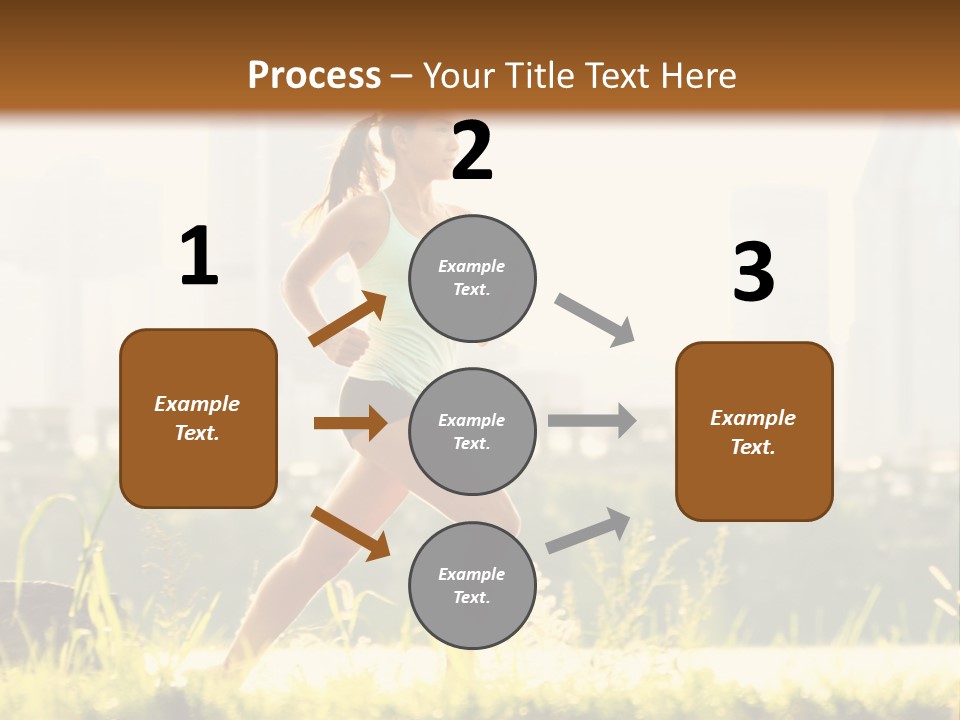 Girl Running PowerPoint Template