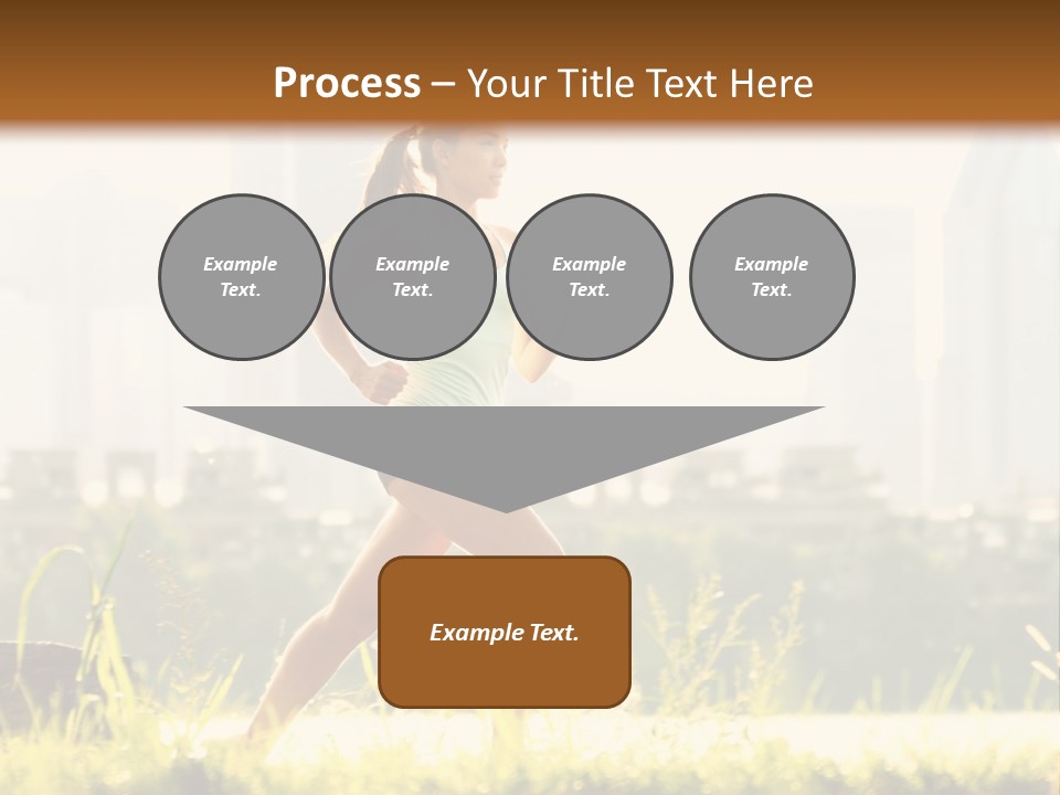 Girl Running PowerPoint Template