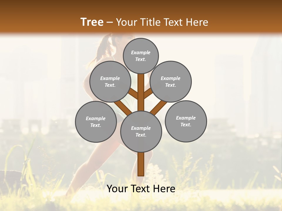 Girl Running PowerPoint Template