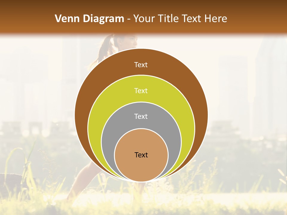 Girl Running PowerPoint Template