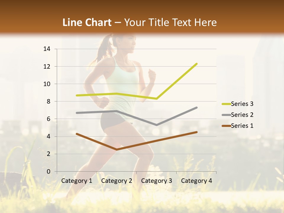 Girl Running PowerPoint Template