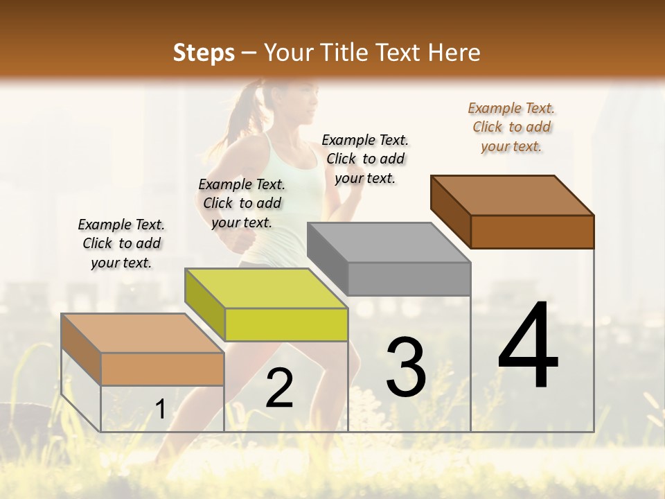 Girl Running PowerPoint Template