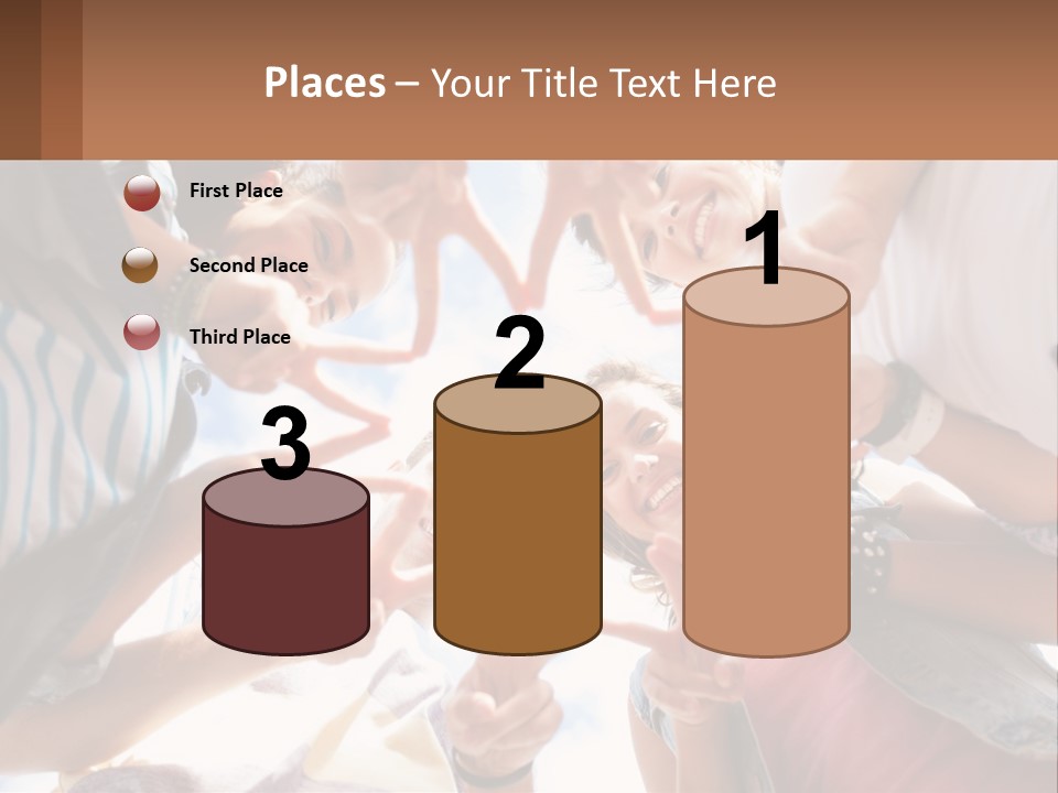 Group Of Teenagers PowerPoint Template